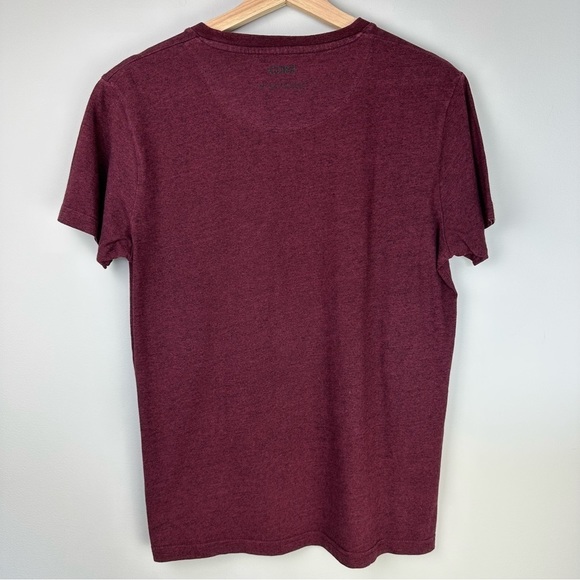 CORE by Jack & Jones Dead Stock Work Wear Short-sleeve T-shirt Burgundy Medium - Picture 8 of 10